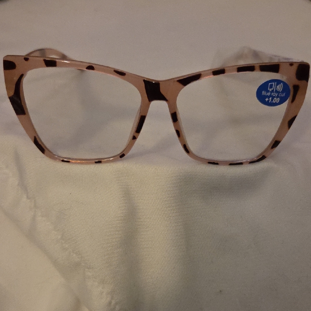 Tortoiseshell Cat-Eye Blue Light Glasses - Pink/Brown